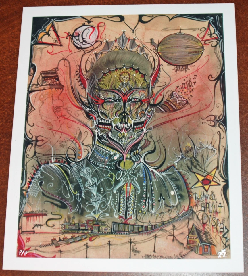 Deuce 7 Art Print Terminal Spirit Disease Proof Signed 27 Street Trains Poster - Image 1 of 4
