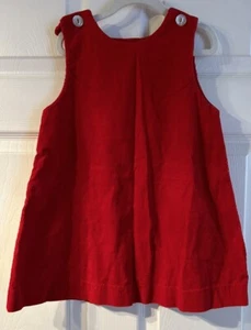 VINTAGE BUSTER BRAUN ROT KORD PULLOVER KNÖPFE 6X 6 MÄDCHEN KLEID - Bild 1 von 5