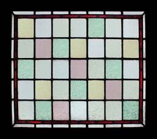 Exceptional Victorian Beauty English Antique Stained Glass Window Original Frame