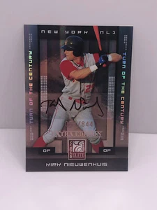 Kirk Nieuwenhuis 2008 Donruss Elite Extra Edition Auto Turn Of The Century #/844 - Picture 1 of 2