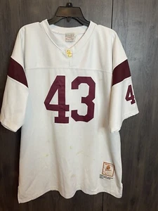 Camiseta deportiva vintage USC Troy Polamalu #43 Gridiron Greats angustiada adulto 2XL blanca - Imagen 1 de 9