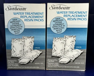 2 Sunbeam Water Treatment Replacement Resin Packs Ultrasonic Humidifier 3 Packs - Image 1 of 2