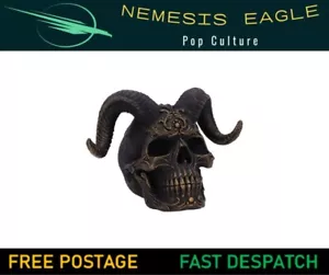 DIABOLUS HORNED SATANIC DEMON SKULL 18CM OCCULT GOTHIC FIGURINE NEMESIS NOW BNIB - Foto 1 di 5