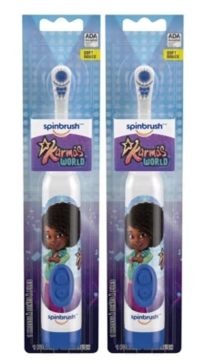 Karma's World Spinbrush Kids Electric Toothbrush, Battery Powered, 2 Pack - Image 1 of 4