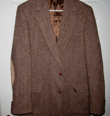 Blazer Abrigo Deportivo Vintage Pendleton Marrón Tweed 42 Botones Largos Madera Codera Foto 1 de 4