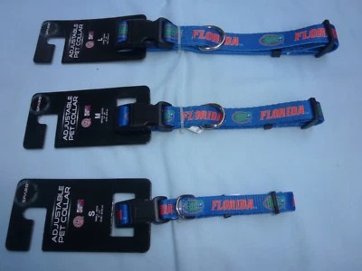 FLORIDA GATORS  9"- 14" long DOG/PET COLLAR  size Small 5/8" wide NWT by Sparo - Image 1 of 4