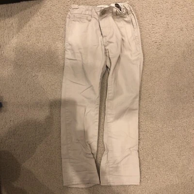 Boys Grey Gap Chino Pants Size 7 Adjustable Waist Straight - Image 1 of 4