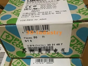 50Pcs/Box New For PHOENIX CONTACT Terminal block ST 6 3031487 - Picture 1 of 4