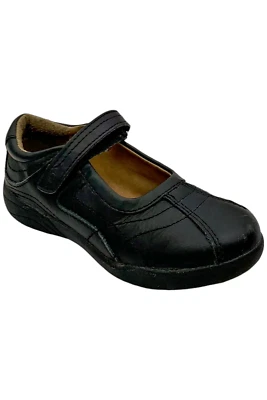 Stride Rite Girl's Claire Leather Strap Up Mary Janes Black - Image 1 of 3