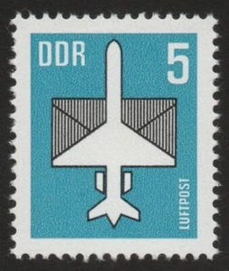 Germany / DDR 1983, Airmail,  Airplane & Envelope, 5 Pf,  SG E2459, MNH** - Picture 1 of 1