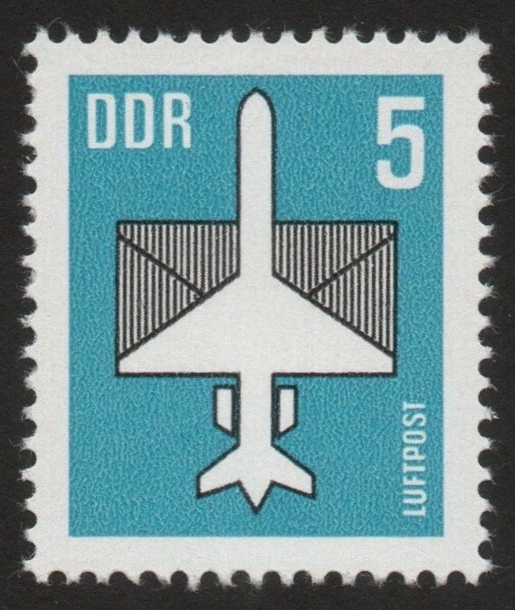 Germany / DDR 1983, Airmail,  Airplane & Envelope, 5 Pf,  SG E2459, MNH** - Image 1 of 1