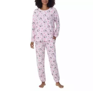 Sanrio Hello Kitty Women’s 2 Piece Lounge Pajama Set Pink ,Size L - Picture 1 of 4
