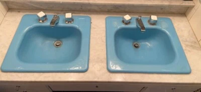 Fregadero Kohler usado con grifos, vintage, 80` Foto 1 de 4