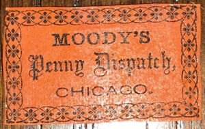 1847 Us Scott #110L1a Moody'S Penny Dispatch Cat $2750 Rare
