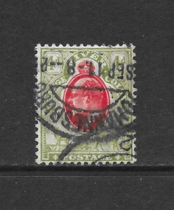 ORANGE RIVER COLONY SCOTT 66 USED F/VF - 1903 4p OL GRN & CARMINE - EDWARD VII - Picture 1 of 2