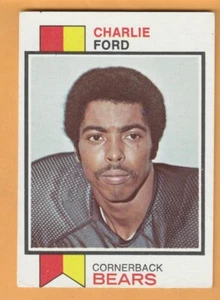 Charlie Ford Chicago Bears 1973 Topps #451 Houston Cougars Beaumont Texas - Imagen 1 de 2