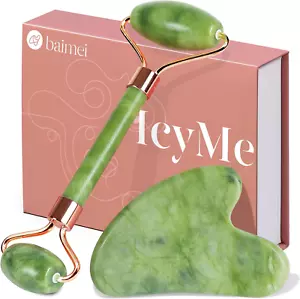 Rullo viso Icyme Gua Sha & Jade gonfiore arrossamento riduzione cura pelle routine - Foto 1 di 9
