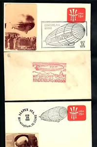 PH42a (3) Briefe Graf Zeppeline D LZ 129 Hindenburg Katastrophe 40. S/S - Bild 1 von 2