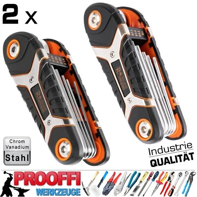 RICHMANN 2 x Torx Innensechskant Hexagon Stift Schlüssel Schraubendreher Fahrrad Werkzeug