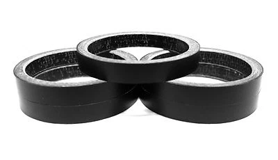 Карбоновая прокладка для штока гарнитуры Bluemoon 5 шт дорожная/MTB UD матовая отделка 5 мм 1-1/8 дюйма - Изображение 1 из 4