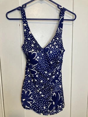 Terno de banho vintage 1960’s Perfection Fit by Roxanne feito nos EUA tamanho 14/36 xícara B - Imagem 1 de 4