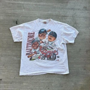 1993 Vintage Baltimore Orioles Boy's Yard Caricature Shirt Men Women KV9901 - Picture 1 of 2