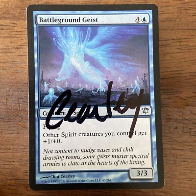 Battleground Geist MTG Clint Cearley AP Signed Innistrad Artist Proof - Image 1 of 2