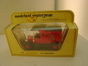 MATCHBOX LESNEY MODELS OF YESTERYEAR Y-12 1912 FORD MODEL T ROYAL MAIL GR NEW - Picture 1 of 3