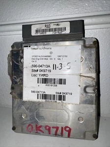 1997 Ford E150 E250 PCM ECM Engine Control Module F7UF-12A650-PD - Picture 1 of 7