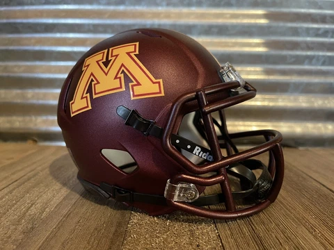 Custom Minnesota Golden Gophers Satin Speed Mini Helmet Cover