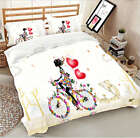 Bicycle Dreamliner 3D Printing Duvet Quilt Doona Covers Pillow Case Bedding Sets