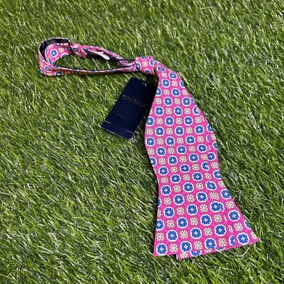 Cremieux Rosa Pajarita Medallón Algodón Cuello Ajustable Formal Fiesta Para Hombres Nuevo con Etiquetas Foto 1 de 4