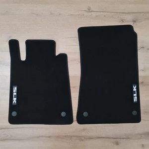 Car Floor Mats Velour For Mercedes SLK R171 Auto Liners Carpet Waterproof Black - Picture 1 of 9