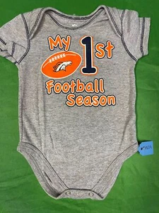 NFL Denver Broncos Heathered Grey Bodysuit/Vest Infant Baby 3-6 Months - Picture 1 of 3