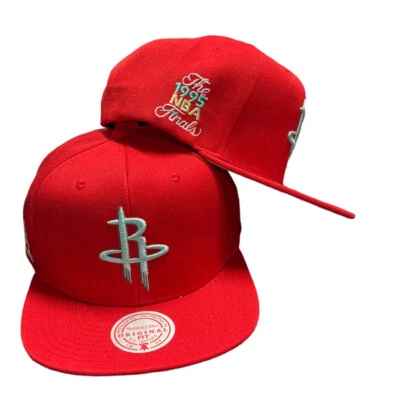 Houston Rockets NBA Inverted team Snapback Mitchell & Ness Red hat cap - Image 1 of 4