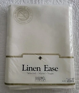Bardwil Linens Linen Ease Ivory Tablecloth 52"x70" Oblong NIP - Picture 1 of 8