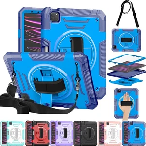 Für iPad 10. Gen Air Pro 11 2024 Kinder Sturzsichere Hülle mit Drehständer - Bild 1 von 52