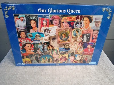 Gibsons G7076  Our Glorious Queen  1000 Piece Jigsaw Puzzle New Sealed - Image 1 of 4