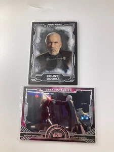 TOPPS STAR WARS MASTERWORK 2016 COUNT DOOKU CARDS X2 - Picture 1 of 2