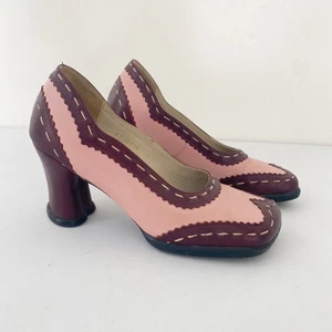 John Fluevog Kristin hochhackige Schuhe Budapester Brogue Größe 7 - Bild 1 von 11