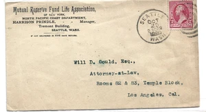 1809 Postal History Mutual Reserve Fund Life Insurance w/#220-Bullseye Cancel - Picture 1 of 1