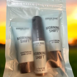 Hudson Made Morning Shift Moisturizing Lip Saver Hand Lotion Facial Mist Travel - Picture 1 of 7