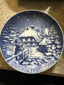 1998 Bareuther Bavaria Germany Weihnachten 1998 Christmas Plate - Picture 1 of 3
