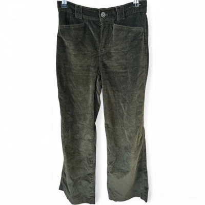 Pantalones de pana Madewell para mujer talla 25 marrón Emmett pierna ancha tiro medio Foto 1 de 4