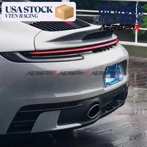 Unpainted FRP Rear Trunk Spoiler Wing Fit For Porsche 911 992 Carrera NEW Style - Picture 1 of 9