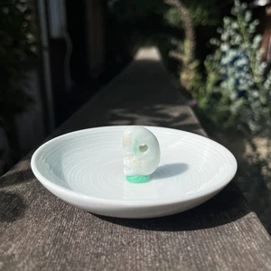 Natürlicher Itoigawa Jade Magatama Anhänger Japan Nephrit Stein Amulett 27mm Mi - Bild 1 von 5