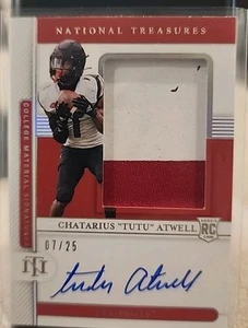 Tutu Atwell National Treasures RPA 07/25 LA Rams / Louisville Cardinals!! SP! 🔥 - Picture 1 of 4