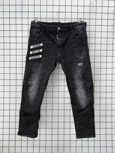 Dsquared2 black skinny jeans mens size 38 - Picture 1 of 13