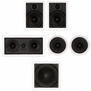 Juego de altavoces Theater Solutions TST65 montaje empotrado 5,1 6,5" en pared y techo - Imagen 1 de 4