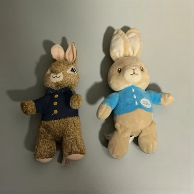 Peter Rabbit Plush Lot Dan Dee & Beatrix Potter Blue Jacket Bunnies - Image 1 of 2